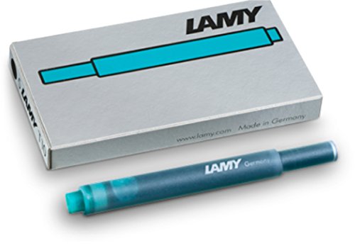 Lamy T10 Tintenpatronen (15 Packungen á 5 Stück = 75 Patronen, türkis) von Lamy