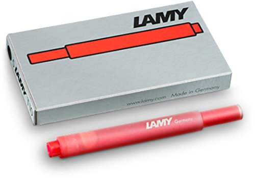 Lamy T10 Tintenpatronen (15 Packungen á 5 Stück = 75 Patronen, rot) von Lamy