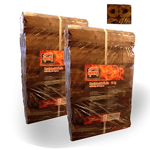 Holzbriketts 20 kg Hartholzbriketts 2x10 kg Kaminbriketts Ofen achteckig mit Zugloch Holzbriketts 20 kg Hartholzbriketts 2x10 kg Kaminbriketts Ofen achteckig mit Zugloch von LanDixx