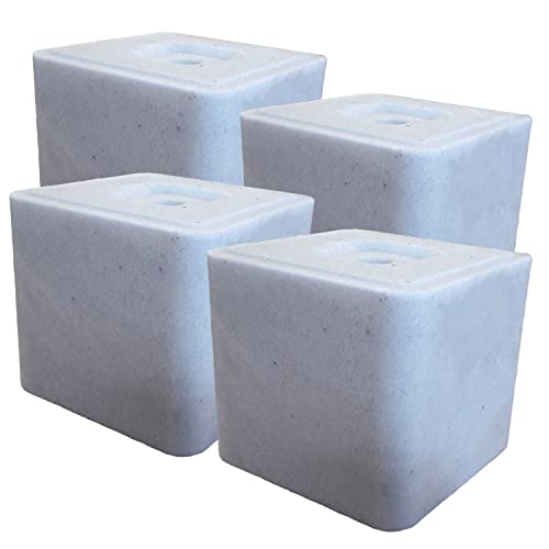 LanDixx Salzleckstein ohne Cu 4 x 10 kg Leckstein 40 kg Leckmasse Mineralleckstein von LanDixx