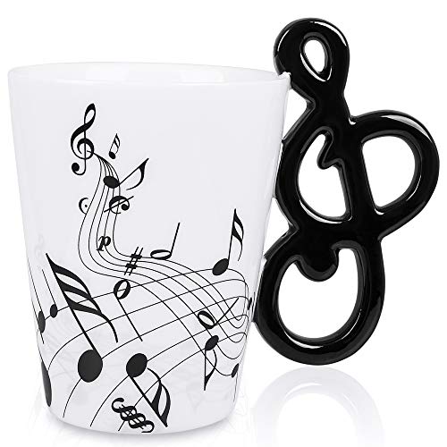 LanHong Kaffeetasse mit Musiknoten, 383 ml, perfektes Geschenk für Musiker und Liebhaber, Geburtstag & von LanHong