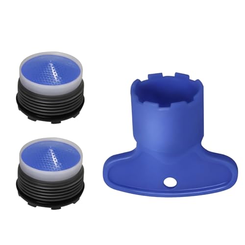 M922882-0070A Wasserhahn-Luftsprudler Wasserdurchflussbegrenzer für Kohler PCA belüftete Cache-Armaturen, 1,5 GPM Belüfter-Einsätze, Ersatz mit Entfernungsschlüssel für Küche und Badezimmer, 18,5 x 1 von LanKstet