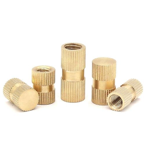 20 Stück M8×14mm×10mm Innengewinde gerünkelte Messingmutter, eingebettet in Blindlochmuttern 20 Stück M8×14mm×10mm Innengewinde gerünkelte Messingmutter, eingebettet in Blindlochmuttern von LanMaiXun