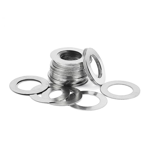5stück 30mm×40mm×0.5mm Ultradünne flache Unterlegscheiben des Edelstahls 304, flache Unterlegscheiben der Wellenspieleinstellung von LanMaiXun