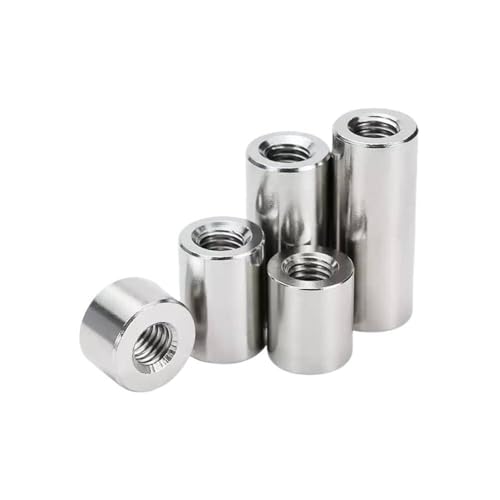 LanMaiXun 2 Stück M10-1.0×25mm 304 Edelstahl Feingewinde zylindrische Mutter, erweiterte Feinzahnmutter LanMaiXun 2 Stück M10-1.0×25mm 304 Edelstahl Feingewinde zylindrische Mutter, erweiterte Feinzahnmutter von LanMaiXun