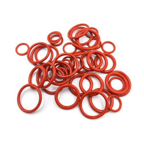 LanMaiXun 40 Stück 35mm×2.4mm VMQ Rot Silikon Material O-Ring (Außendurchmesser × Drahtdurchmesser) von LanMaiXun