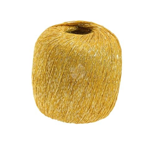 LANA GROSSA Brillino | Beilaufgarn mit farbigem Lurexfaden | Handstrickgarn aus 83% Viskose & 17% metallische Faser | 25g Wolle zum Stricken & Häkeln | 200m Garn FB 3 von Lana Grossa