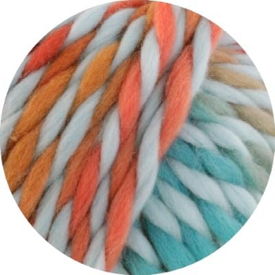 LANA GROSSA Dolce | Dickes, locker verzwirnt Merino-Dochtgarn mit Mouliné- Effekt | Handstrickgarn aus 100% Schurwolle (Merino, basolan) | 100g Wolle zum Stricken & Häkeln | 50m GarnFB 8 von Lana Grossa