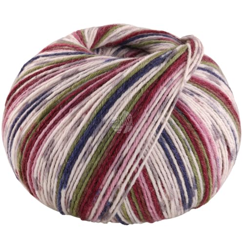 LANA GROSSA Meilenweit 6-Fach Alpaca | Kuschelweiches Sockengarn, waschmaschinenfest | Handstrickgarn aus 50% Alpaka, 20% Schurwolle & 30% Polyamid | 150g Wolle zum Stricken & Häkeln | 390m FB1107 von Lana Grossa