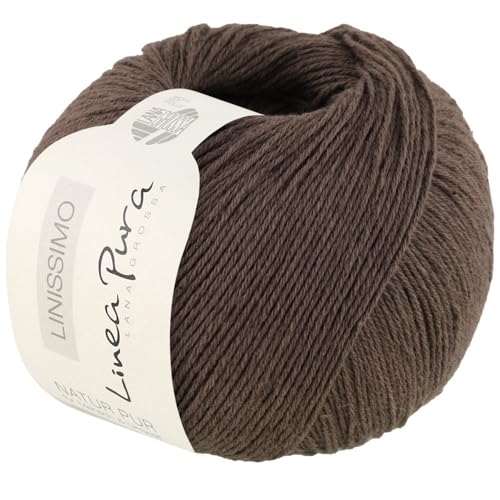 LANA GROSSA Linissimo | Leichtes, locker verzwirntes Baumwoll-Leinengarn | Handstrickgarn aus 50% Baumwolle & 50% Leinen | 50g Wolle zum Stricken & Häkeln | 187m Garn FB7 LANA GROSSA Linissimo | Leichtes, locker verzwirntes Baumwoll-Leinengarn | Handstrickgarn aus 50% Baumwolle & 50% Leinen | 50g Wolle zum Stricken & Häkeln | 187m Garn FB7 von Lana Grossa