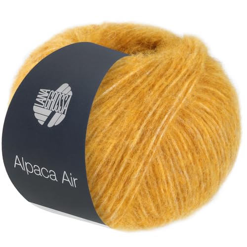 LANA GROSSA Alpaca Air | Leichtes Alpaka-Schlauchgarn | Handstrickgarn aus 62% Alpaka (Baby), 27% Polyamid & 11% Schurwolle (Merino Fein) | 50g Wolle zum Stricken & Häkeln | 140m Garn 15 von Lana Grossa