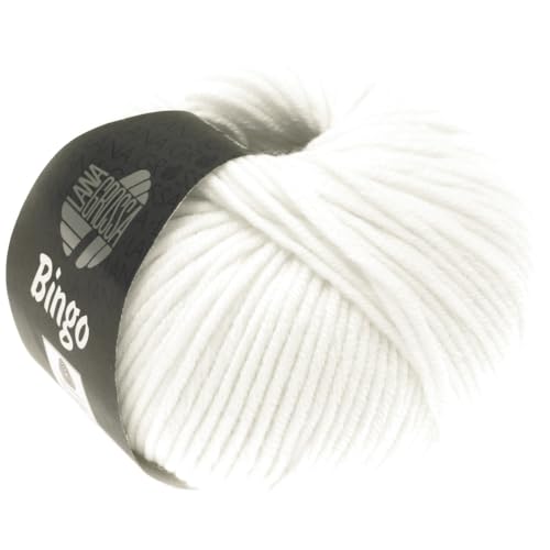 LANA GROSSA Bingo | Extrafeine Merinowolle waschmaschinenfest und filzfrei | Handstrickgarn aus 100% Schurwolle (Merino extrafein) | 50g Wolle zum Stricken & Häkeln | 80m Garn FB 23 von Lana Grossa