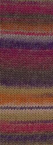 Lana Grossa Colors For You 136 - Lilabeige/Fuchsia/Taupe/Orange/Blauviolett/Rosabeige/Sand von Lana Grossa