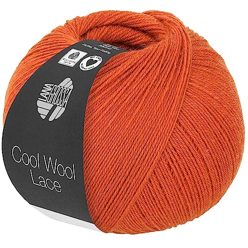 LANA GROSSA Cool Wool Lace | Extrafeine Merinowolle waschmaschinenfest und filzfrei | Handstrickgarn aus 100% Schurwolle (Merino) | 50g Wolle zum Stricken & Häkeln | 400m Garn von Lana Grossa