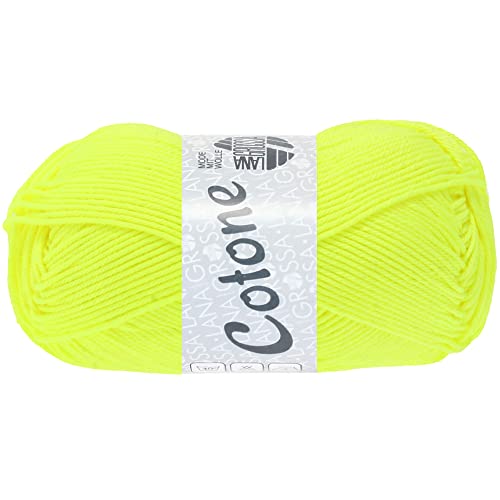 Lana Grossa Cotone Neon 215 Neongelb 50g von Lana Grossa