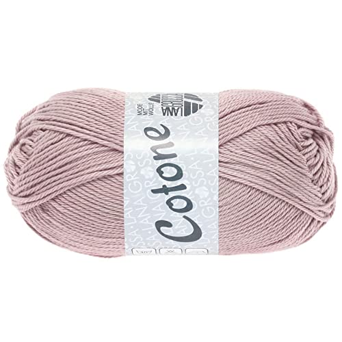 Lana Grossa Cotone uni 58 - Pastellrosa von Lana Grossa