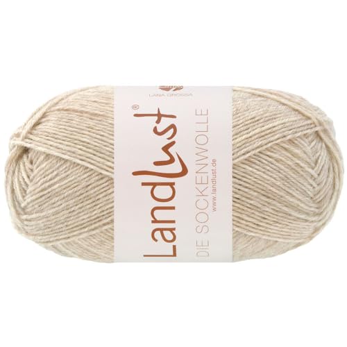 LANA GROSSA Landlust die Sockenwolle 50g | Klassisches Sockengarn in edlen Melangefarben aus 80% Schurwolle (Merino) & 20% Polyamid | 50g waschmaschinenfest zum Stricken & Häkeln | 210m Garn FB1608 LANA GROSSA Landlust die Sockenwolle 50g | Klassisches Sockengarn in edlen Melangefarben aus 80% Schurwolle (Merino) & 20% Polyamid | 50g waschmaschinenfest zum Stricken & Häkeln | 210m Garn FB1608 von Lana Grossa