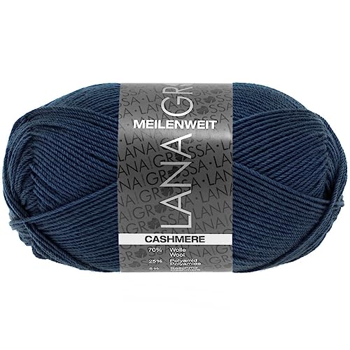 Lana Grossa Meilenweit 50 Cashmere 009 Marine 50g von Lana Grossa