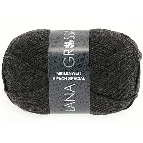 LANA GROSSA Meilenweit 6-fach 150 | 6-fädiger Sockenklassiker, waschmaschinenfest | Handstrickgarn 80% Schurwolle & 20% Polyamid | 150g Wolle zum Stricken & Häkeln | 390m Garn FB9228 LANA GROSSA Meilenweit 6-fach 150 | 6-fädiger Sockenklassiker, waschmaschinenfest | Handstrickgarn 80% Schurwolle & 20% Polyamid | 150g Wolle zum Stricken & Häkeln | 390m Garn FB9228 von Lana Grossa