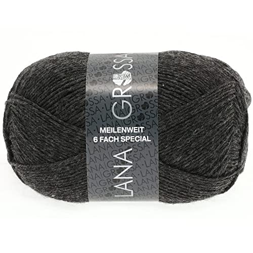 Lana Grossa Meilenweit 6-fach 150 9228 Natur meliert 150g von Lana Grossa