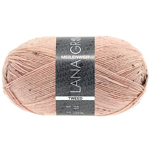 Lana Grossa Meilenweit 100 Tweed 149 Rosè 100g von Lana Grossa