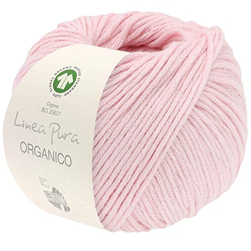 LANA GROSSA Organico | Klassiker aus Bio-Baumwolle | Handstrickgarn aus 100% Bio Baumwolle | 50g Wolle zum Stricken & Häkeln | 90m Garn von Lana Grossa