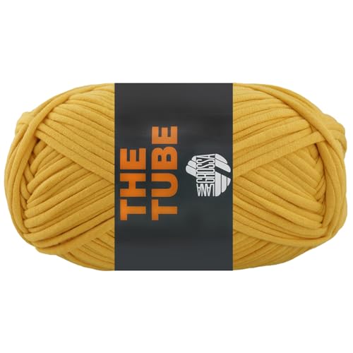 LANA GROSSA The Tube | Weiches, gefülltes Schlauchgarn ideal geeignet für Home- Accessoires und Taschen | Handstrickgarn aus 60% Baumwolle & 40% Nylon | 200g Wolle zum Stricken & Häkeln | 114m Garn von Lana Grossa