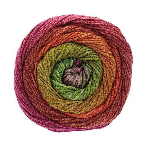 Lana Grossa Vanity (About Berlin) 06 - Khaki/Brombeer/Heugrün/Natur bunt von Lana Grossa