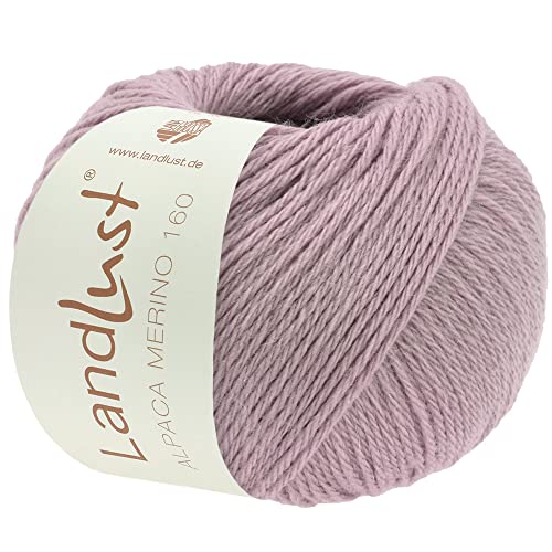 LANA GROSSA Landlust Alpaka Merino 160 | Klassisch verzwirntes Garn aus Merino & Alpaka | Handstrickgarn aus 50% Schurwolle (Merino) & 50% Alpaka (Baby) | 50g Wolle zum Stricken & Häkeln | 160m Garn von Lana Grossa