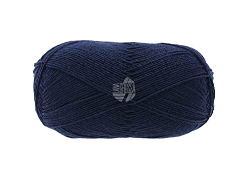 Lana Grossa Meilenweit 100 Merino Extrafein Uni 2407 Nachtblau 100g von Lana Grossa