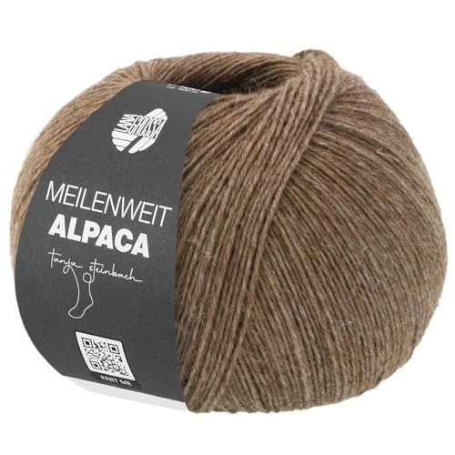 MEILENWEIT 100g Alpaca Uni 2005 - Graubraun von Lana Grossa