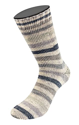 MEILENWEIT 100g Merino Extrafine Denim Mix 2604 - Natur/Grau/Anthrazit von Lana Grossa