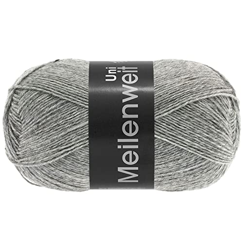 Lana Grossa Meilenweit 100 1103 Grau 100g von Lana Grossa