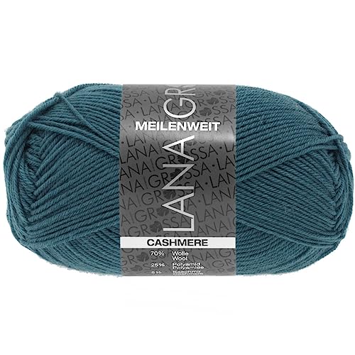 Lana Grossa Meilenweit 50 Cashmere 026 Petrol 50g von Lana Grossa