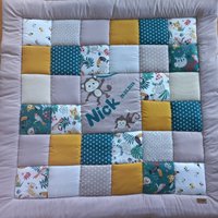 Baby Blanket, Quilt, Patchworkdecke, Krabbeldecke, Kinderdecke, Decke Affe Nach Ihrem Wunsch Ohne Aufpreis von LanaBW