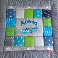 Baby Blanket, Quilt, Patchworkdecke, Krabbeldecke, Kinderdecke, Decke Auto Nach Ihrem Wunsch Ohne Aufpreis von LanaBW