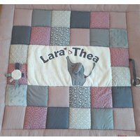 Baby Blanket, Quilt, Patchworkdecke, Krabbeldecke, Kinderdecke Elefant Sofort Lieferbar Änderungen Ohne Aufpreis von LanaBW