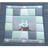 Baby Blanket, Quilt, Patchworkdecke, Krabbeldecke, Kinderdecke "Fuchs" von LanaBW