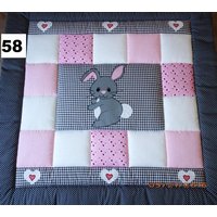 Baby Blanket, Quilt, Patchworkdecke, Krabbeldecke, Kinderdecke Hase Baby Blanket, Quilt, Patchworkdecke, Krabbeldecke, Kinderdecke Hase von LanaBW