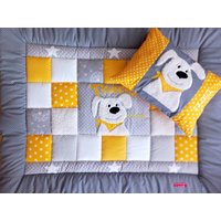 Baby Blanket, Quilt, Patchworkdecke, Krabbeldecke, Kinderdecke "Hund", Auch Als Set Änderungen Ohne Aufpreis von LanaBW