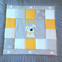 Baby Blanket, Quilt, Patchworkdecke, Krabbeldecke, Kinderdecke "Hund", Auch Als Set Änderungen Ohne Aufpreis von LanaBW
