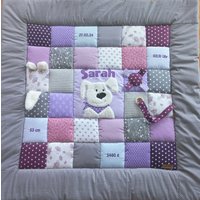 Baby Blanket, Quilt, Patchworkdecke, Krabbeldecke, Kinderdecke Hund Sofort Lieferbar Änderungen Ohne Aufpreis von LanaBW