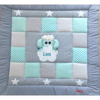 Baby Blanket, Quilt, Patchworkdecke, Krabbeldecke, Kinderdecke "Schaf" Sofort Lieferbar Änderungen Ohne Aufpreis von LanaBW