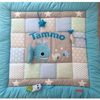 Erlebnissdecke, Krabbeldecke, Kinderdecke, Patchworkdecke Maritim von LanaBW