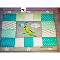 Krabbeldecke, Kinderdecke, Patchworkdecke Schildkröte von LanaBW
