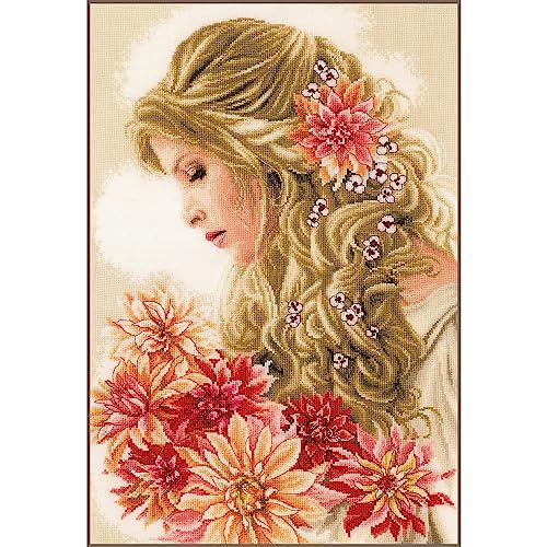 Lanarte Kreuzstich Stickpackungen Gezählter Kreuzstichbilder Set DAME MIT DEN DAHLIEN Wanddekoration Handarbeit Set für Erwachsene 30 x 45 cm DIY Deko Bastelset Handwerker Kreative Geschenkset Lanarte Kreuzstich Stickpackungen Gezählter Kreuzstichbilder Set DAME MIT DEN DAHLIEN Wanddekoration Handarbeit Set für Erwachsene 30 x 45 cm DIY Deko Bastelset Handwerker Kreative Geschenkset von Lanarte