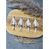 Mini Makramee Tannenbaum Boho Advent von LanasWollstuecke