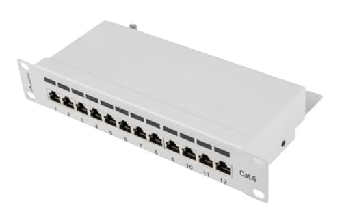 LANBERG Patch Panel 10", 12 Ports 1U, CAT.6, Grau LANBERG Patch Panel 10", 12 Ports 1U, CAT.6, Grau von Lanberg