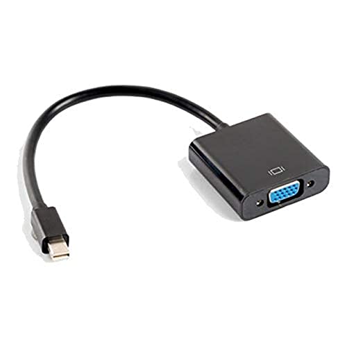 Lanberg AD-0006-BK Mini Displayport 1.2 (Mini Dp) Stecker auf Vga (15Pol) Buchse Adapter mit Kabel schwarz von Lanberg