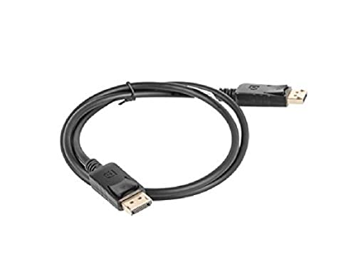 Lanberg CA-DPDP-10CC-0010-BK Displayport 1.1A (19Pol) Stecker auf Displayport (19Pol) Stecker 4K Kabel, 1m schwarz von Lanberg